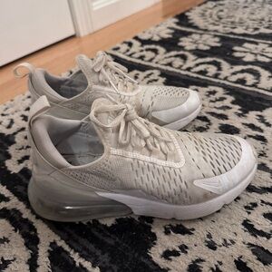 Kids White Nike Air Max 270